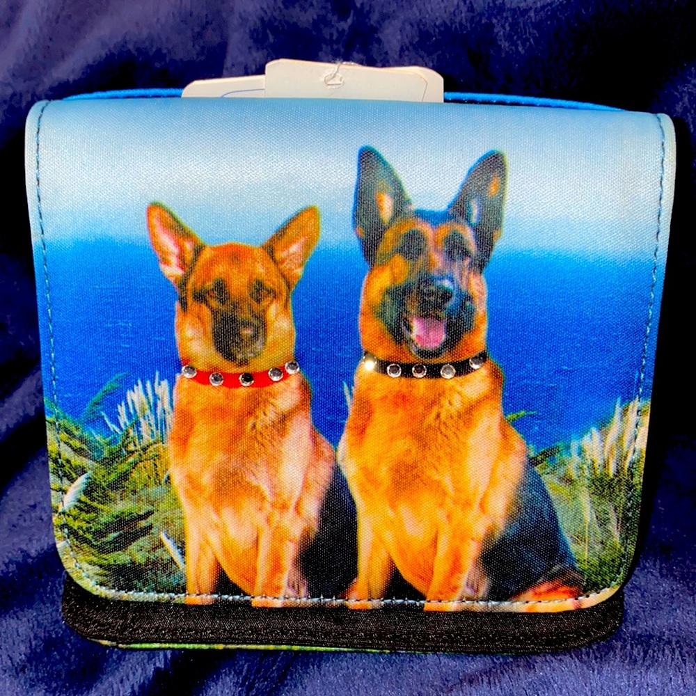 German Shepherds with Rhinestone Collars Wallet